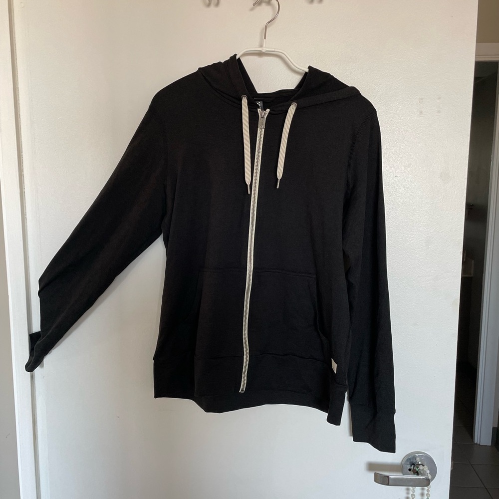 Vuori Charcoal Zip-Up Hoodie - Picture 3 of 6